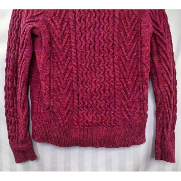 Crew Neck Pullover Knit Sweater Gap Women's Red Pink Size S - Picture 9 of 12